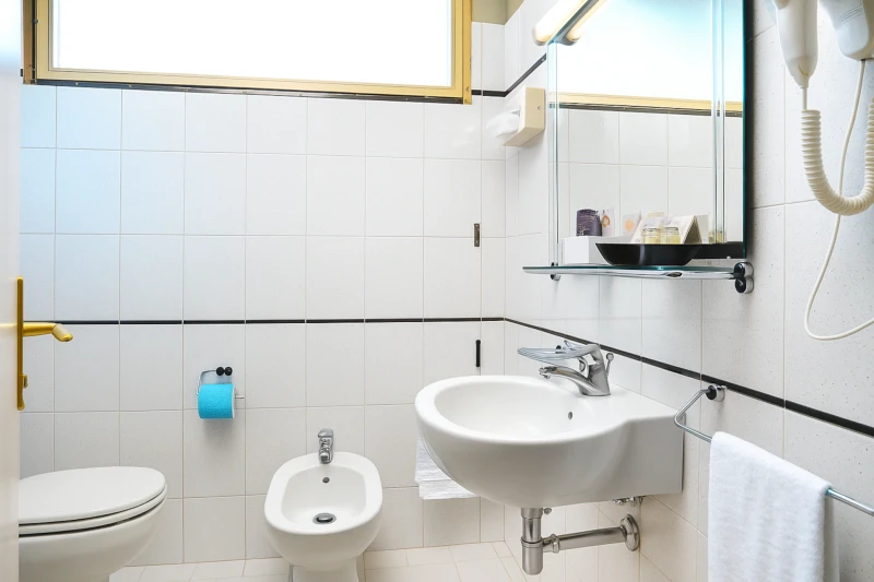 Hotel Alcide, bagno camera deluxe 1
