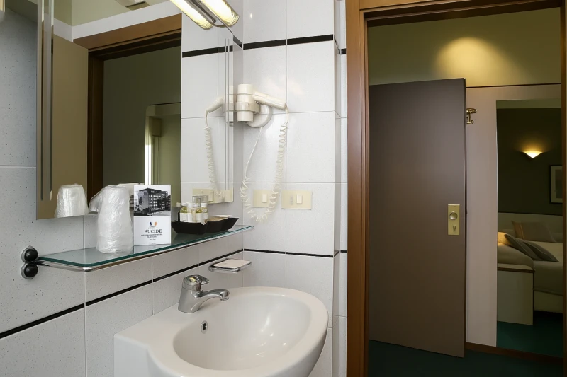 Hotel Alcide, bagno camera quadrupla 2