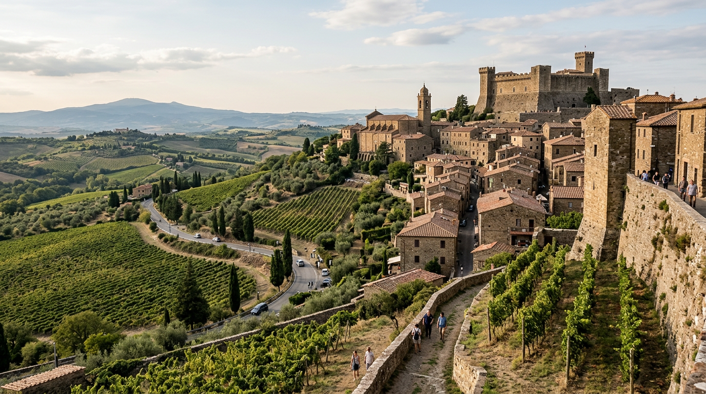 Montalcino: il borgo del Brunello e della Fortezza