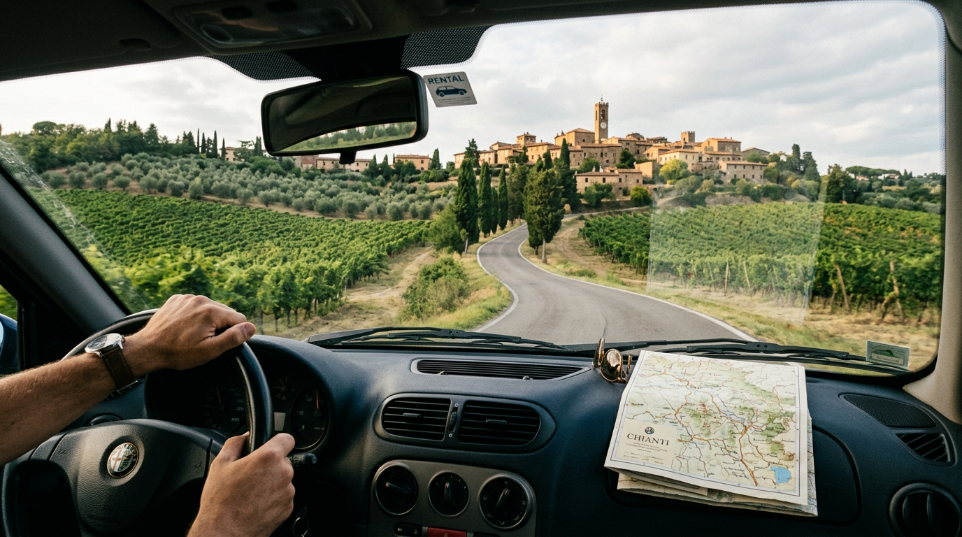 Strade del Chianti in auto: itinerario tra vigneti e borghi